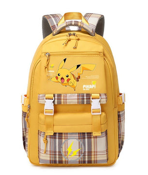 Pokemon Backpack Pikachu Students Primary And Middle Backpack For School Men And Women Animation Peripheral Leisure Travel B98 - Lusy Store