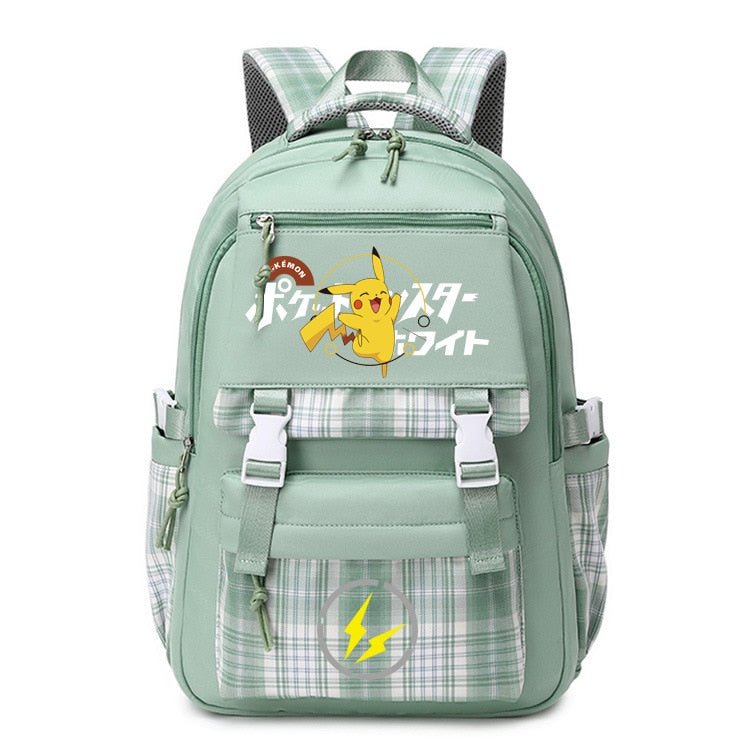 Pokemon Backpack Pikachu Students Primary And Middle Backpack For School Men And Women Animation Peripheral Leisure Travel B98 - Lusy Store