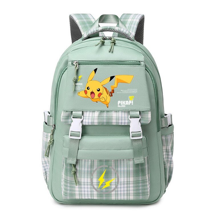 Pokemon Backpack Pikachu Students Primary And Middle Backpack For School Men And Women Animation Peripheral Leisure Travel B98 - Lusy Store