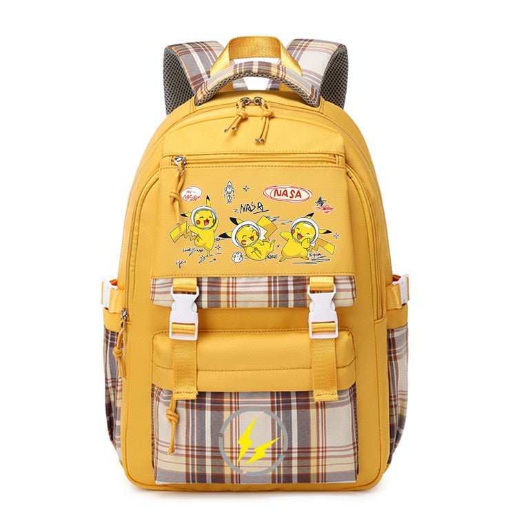 Pokemon Backpack Pikachu Students Primary And Middle Backpack For School Men And Women Animation Peripheral Leisure Travel B98 - Lusy Store