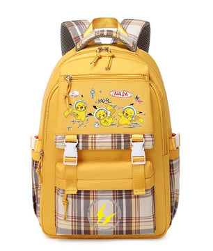 Pokemon Backpack Pikachu Students Primary And Middle Backpack For School Men And Women Animation Peripheral Leisure Travel B98 - Lusy Store