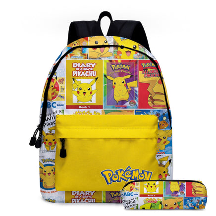 Pokemon Backpack Pikachu Travel Bag Teenagers Backpack For School B94