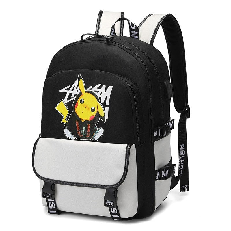 Pokemon Backpack Waterproof Oxford Travel Bag Teenagers Backpack For School B95 - Lusy Store