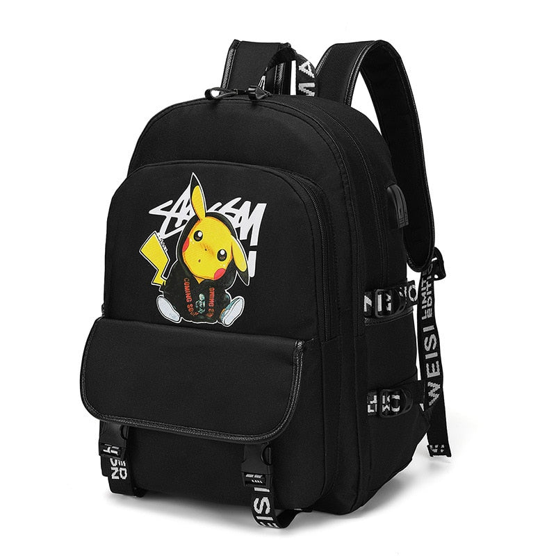 Pokemon Backpack Waterproof Oxford Travel Bag Teenagers Backpack For School B95 - Lusy Store