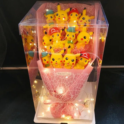 Pokemon Bouquet Figures Model Cartoon Soap Flower Gift 1
