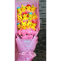 Pokemon Bouquet Figures Model Pikachu Soap Flower Gifts 2