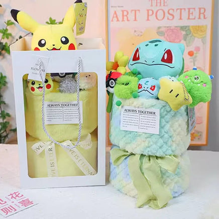 Pokemon Bouquet Kawaii Plushies Pikachu Anime Creative Cute Gift - Lusy Store LLC