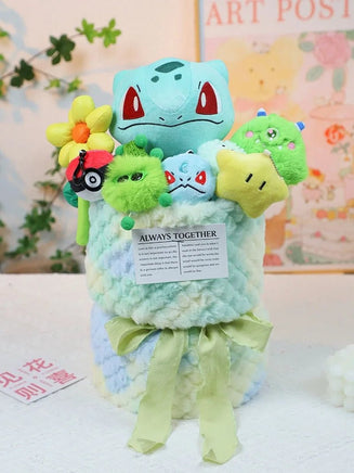 Pokemon Bouquet Kawaii Plushies Pikachu Anime Creative Cute Gift - Lusy Store LLC