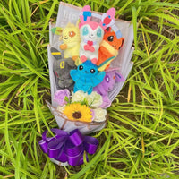 Pokemon Bouquet Plush Kawaii Cartoon Anime Stuffed Creative Gift