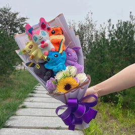 Pokemon Bouquet Plush Kawaii Cartoon Anime Stuffed Creative Gift 1