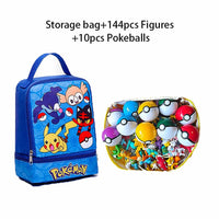 Pokemon Kindergarten Backpack Storage Bag With 144pcs Action Figures Pokeball Dolls B382 - Lusy Store