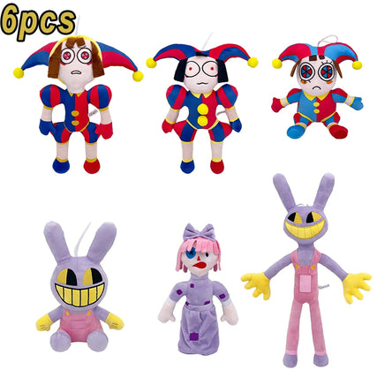 Pomni Plush Amazing Digital Circus Jax Plush Toys Theater Rabbit Doll - Lusy Store LLC