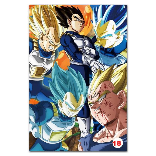 Poster Dragon Ball Z - Goku Fighting Vegeta Ultra Wall Art for Living Room Decorative - Lusy Store