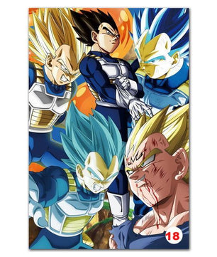 Poster Dragon Ball Z - Goku Fighting Vegeta Ultra Wall Art for Living Room Decorative - Lusy Store