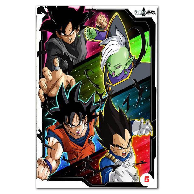 Poster Dragon Ball Z - Goku Fighting Vegeta Ultra Wall Art for Living Room Decorative - Lusy Store