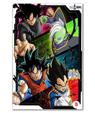 Poster Dragon Ball Z - Goku Fighting Vegeta Ultra Wall Art for Living Room Decorative - Lusy Store
