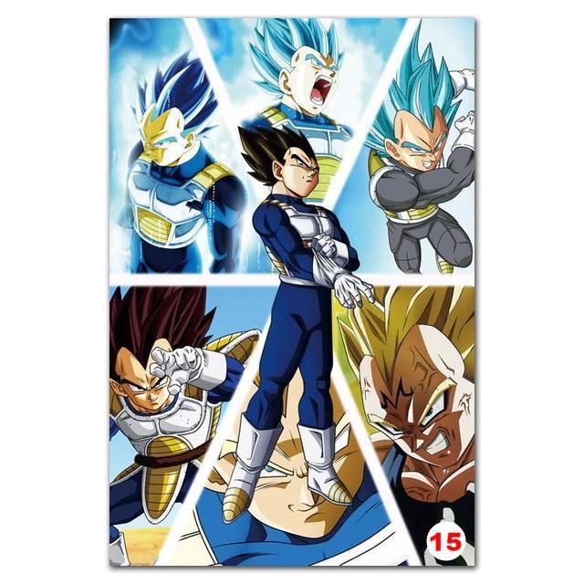 Poster Dragon Ball Z - Goku Fighting Vegeta Ultra Wall Art for Living Room Decorative - Lusy Store