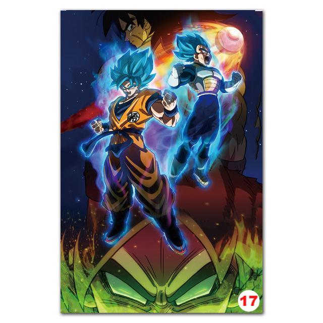 Poster Dragon Ball Z - Goku Fighting Vegeta Ultra Wall Art for Living Room Decorative - Lusy Store