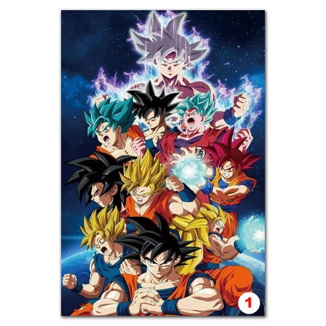 Poster Dragon Ball Z - Goku Fighting Vegeta Ultra Wall Art for Living Room Decorative - Lusy Store