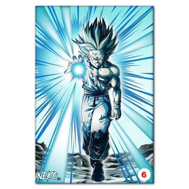 Poster Dragon Ball Z - Goku Fighting Vegeta Ultra Wall Art for Living Room Decorative - Lusy Store
