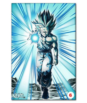Poster Dragon Ball Z - Goku Fighting Vegeta Ultra Wall Art for Living Room Decorative - Lusy Store