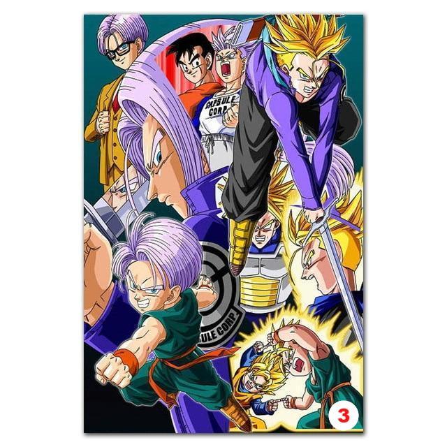 Poster Dragon Ball Z - Goku Fighting Vegeta Ultra Wall Art for Living Room Decorative - Lusy Store