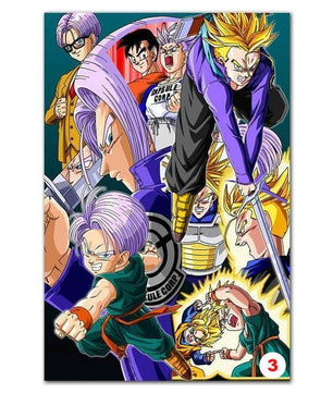 Poster Dragon Ball Z - Goku Fighting Vegeta Ultra Wall Art for Living Room Decorative - Lusy Store