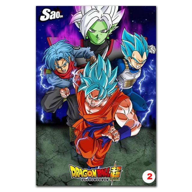 Poster Dragon Ball Z - Goku Fighting Vegeta Ultra Wall Art for Living Room Decorative - Lusy Store