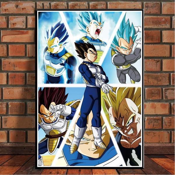 Poster Dragon Ball Z - Goku Fighting Vegeta Ultra Wall Art for Living Room Decorative - Lusy Store