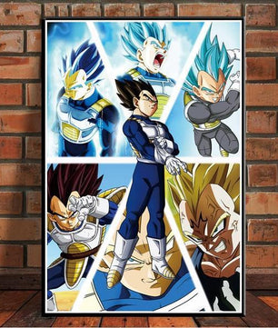 Poster Dragon Ball Z - Goku Fighting Vegeta Ultra Wall Art for Living Room Decorative - Lusy Store