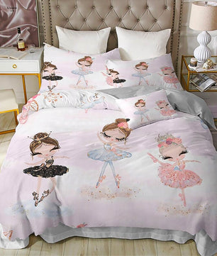 Princess Bed Lovely Kids Bedding Set Soft Quilt Cover For Girls D549 - Lusy Store