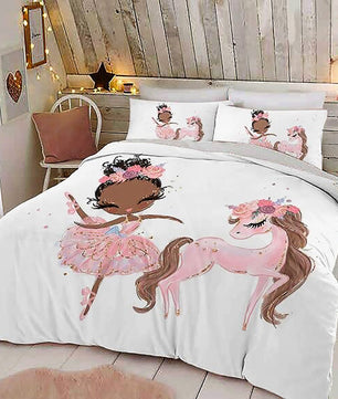 Princess Bed Lovely Kids Bedding Set Soft Quilt Cover For Girls D549 - Lusy Store
