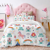 Princess Bed Lovely Kids Bedding Set Soft Quilt Cover For Girls D549 - Lusy Store