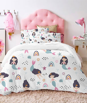 Princess Bed Lovely Kids Bedding Set Soft Quilt Cover For Girls D549 - Lusy Store