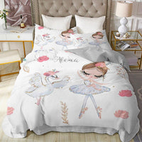 Princess Bed Lovely Kids Bedding Set Soft Quilt Cover For Girls D549 - Lusy Store