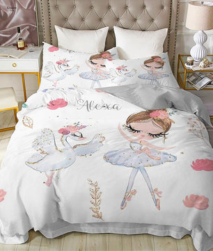 Princess Bed Lovely Kids Bedding Set Soft Quilt Cover For Girls D549 - Lusy Store
