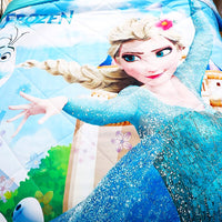 Princess Comforter Frozen Anna Elsa 3D Blanket Bedspread Coverlet D609 - Lusy Store