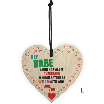 Vintage Wooden Hanging Gift Plaque Pendant - Lusy Store