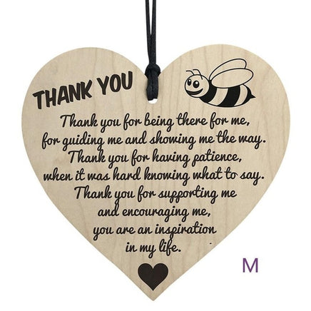 Vintage Wooden Hanging Gift Plaque Pendant - Lusy Store