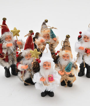 Christmas Tree Hanging Ornament Home Decor Santa Claus Dolls Ornaments Xmas Decor - Lusy Store