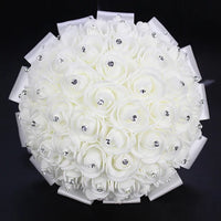 Prom Bouquet Artificial Flowers Wedding Bouquet Party - Lusy Store LLC