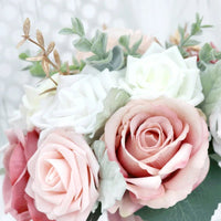 Prom bouquet dusty rose artificial flower wedding ceremony anniversary decoration