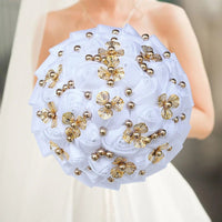 Prom Bouquet Luxury Gorgeous Wedding Bridal Bouquet Elegant Pearl G18