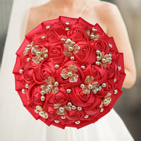 Prom Bouquet Luxury Gorgeous Wedding Bridal Bouquet Elegant Pearl G21
