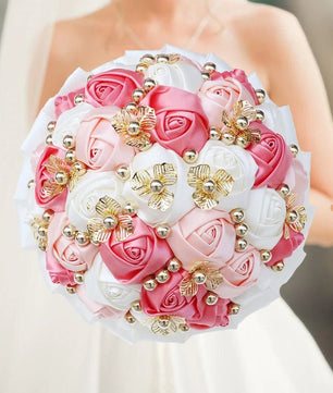 Prom Bouquet Luxury Gorgeous Wedding Bridal Bouquet Elegant Pearl - Lusy Store LLC