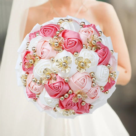 Prom Bouquet Luxury Gorgeous Wedding Bridal Bouquet Elegant Pearl - Lusy Store LLC