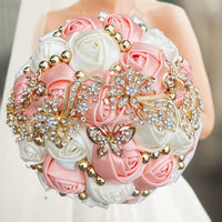 Prom Bouquet Luxury Gorgeous Wedding Bridal Bouquet Elegant Pearl - Lusy Store LLC