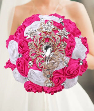 Prom Bouquet Luxury Gorgeous Wedding Bridal Bouquet Elegant Pearl - Lusy Store LLC