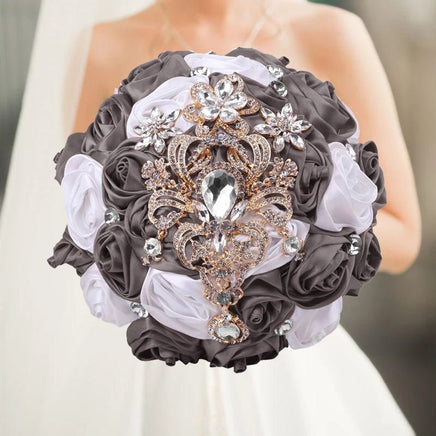 Prom Bouquet Luxury Gorgeous Wedding Bridal Bouquet Elegant Pearl - Lusy Store LLC