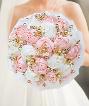 Prom Bouquet Luxury Gorgeous Wedding Bridal Bouquet Elegant Pearl - Lusy Store LLC